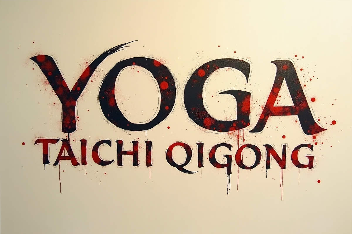 Yoga, Tai Chi und Qigong Vergleich Artwork